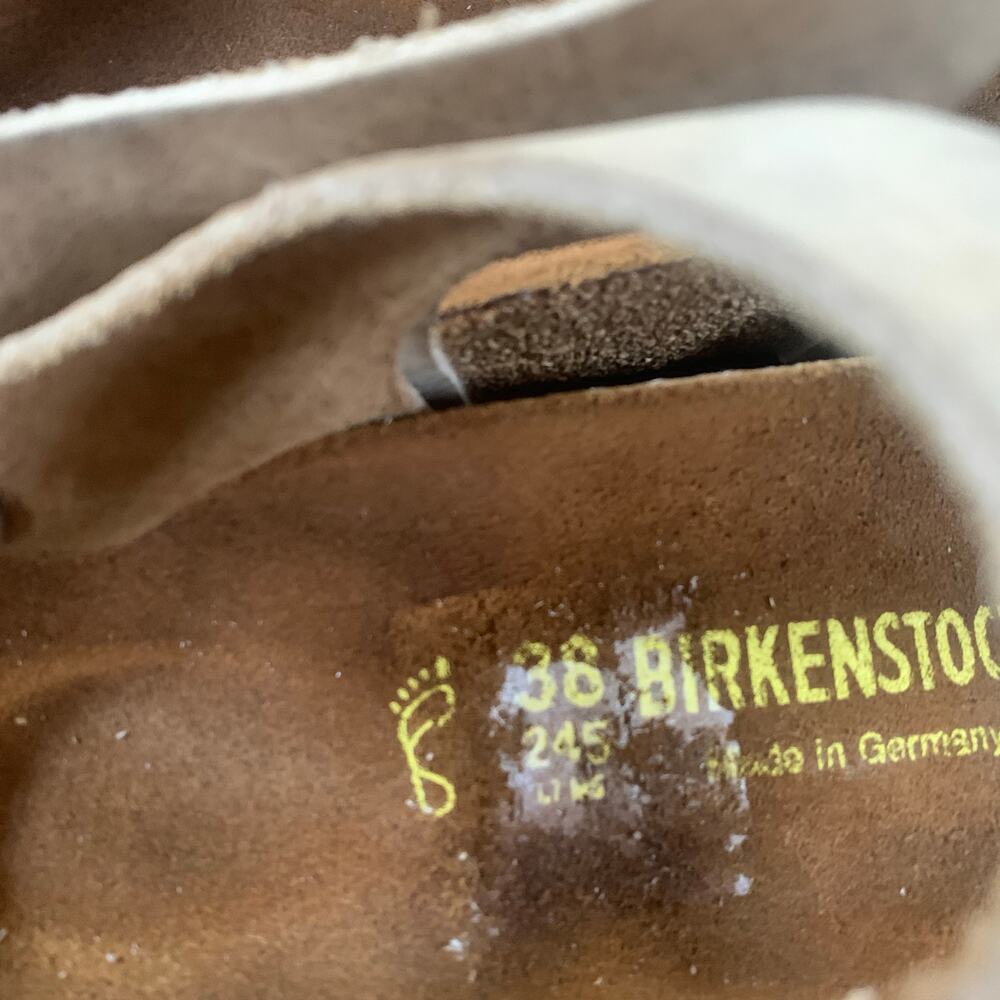 Birkenstock 38 Regular Mary Jane Messina Clogs Sandals Tobacco Oiled Leather - Picture 7 of 7
